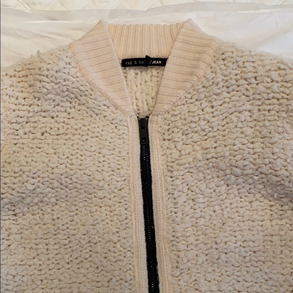 Rag and Bone Wool Zip Up Jacket - Picture 4 of 4